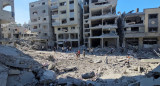 La destrucción de un complejo residencial en Beit Lahia, norte de Gaza. Foto: Reuters.