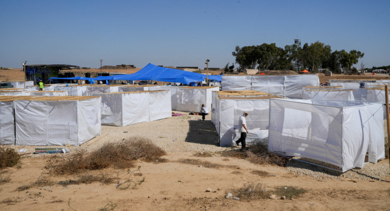 El grupo Nachala pide el reasentamiento israelí en Gaza. Foto: Reuters.