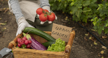 Huerta orgánica, frutas, verduras, Foto Freepik