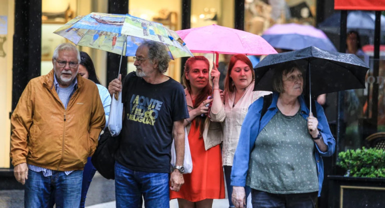 Tormentas en Buenos Aires. Foto: NA.