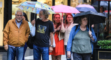 Tormentas en Buenos Aires. Foto: NA.