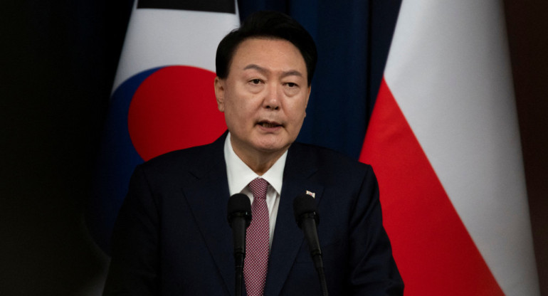 El presidente de Corea del Sur, Yoon Suk Yeol. Foto: Reuters.