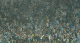 Hinchas de Racing en Brasil. Foto: NA