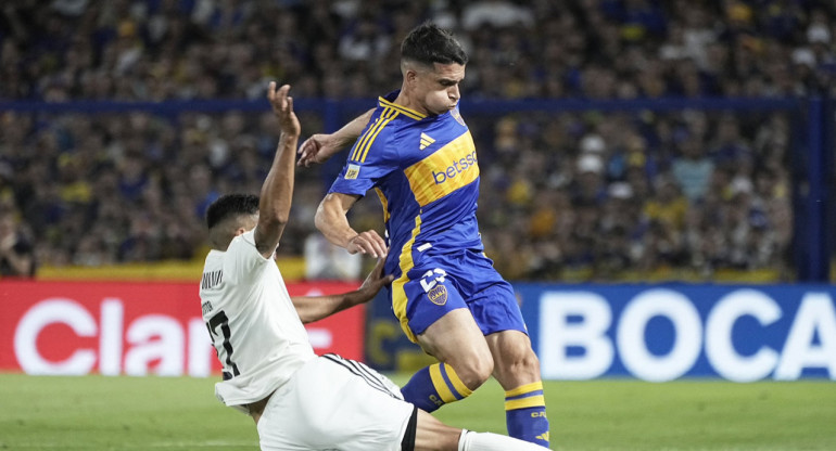 Lautaro Blanco, Boca vs Riestra. Foto: X @BocaJrsOficial