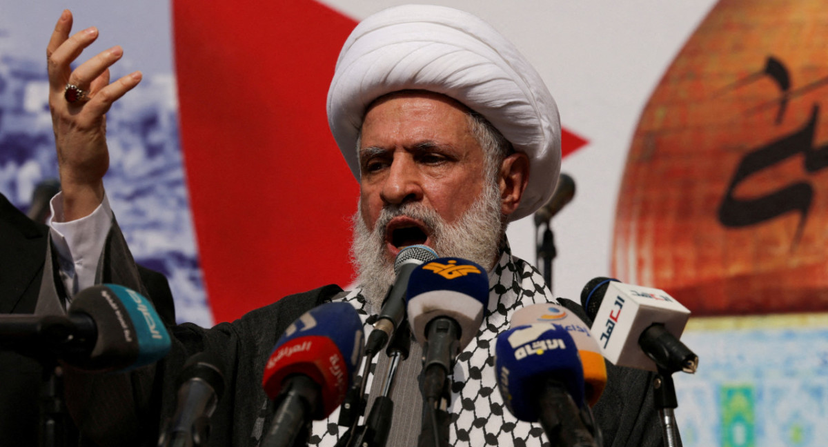 Naim Qassem, nuevo secretario general de Hezbollah. Foto: Reuters.