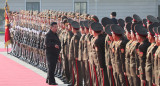 Kim Jong Un con el Ejército de Corea del Norte. Foto: Reuters.