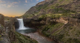 Cascada de Caviahue-Copahue, uno de los grandes atractivos de la Patagonia argentina. Foto: Facebook / SomosCaviahue.
