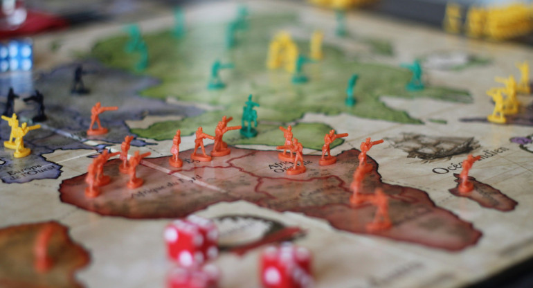 Juego de mesa. Mapa. Geopolítica. Foto: Unsplash