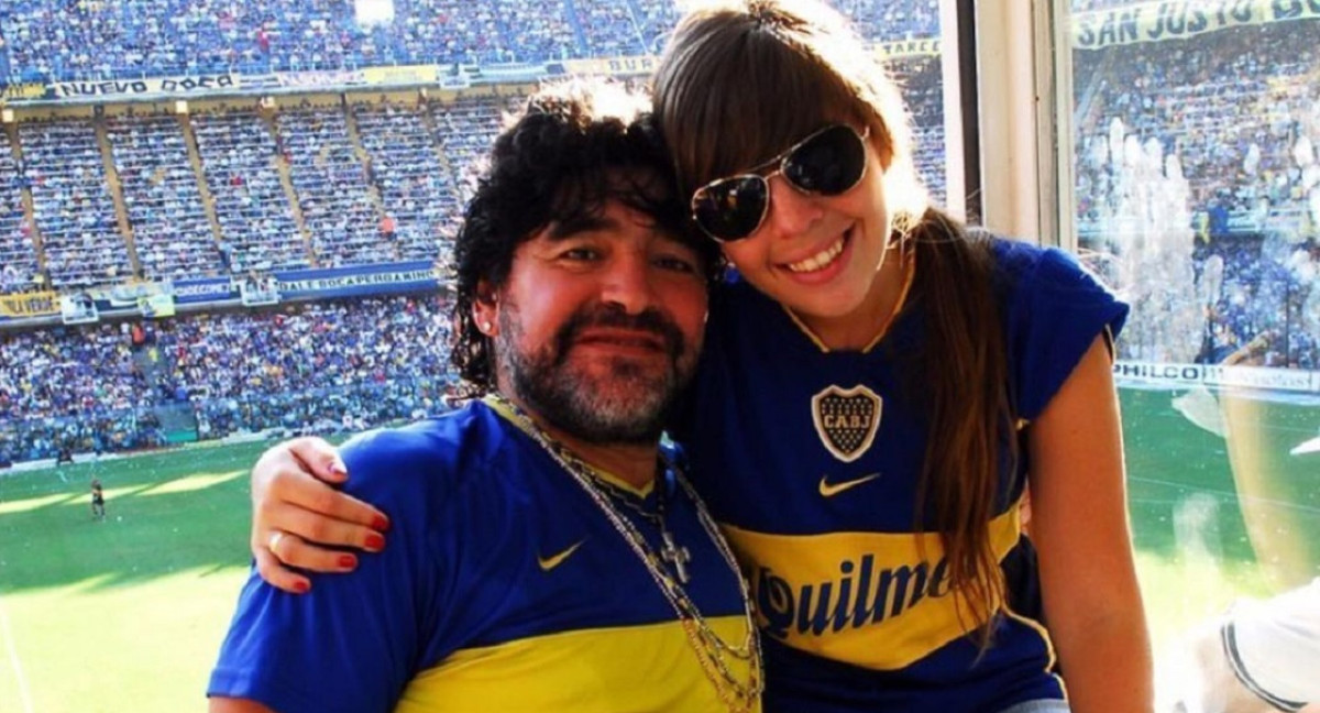 Dalma y Diego Maradona. Foto: Instagram @dalmaradona