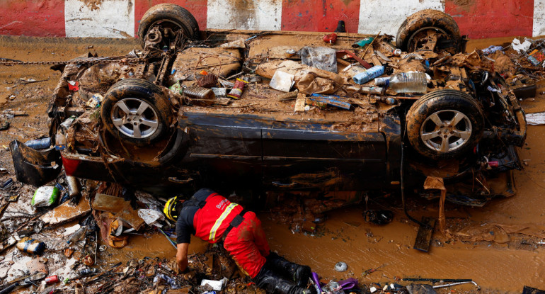 Temporal en Valencia. Foto: REUTERS.