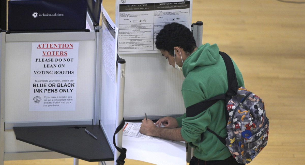 Centros de votación en Estados Unidos. Foto: EFE.