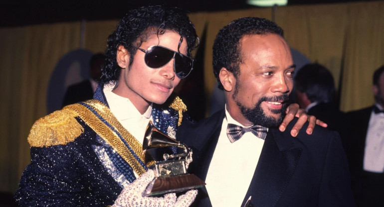 Quincy Jones y Michael Jackson. Foto: NA.