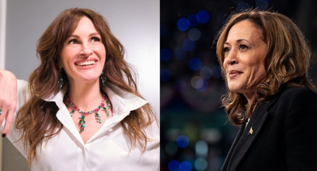 Julia Roberts y Kamala Harris. Foto Instagram