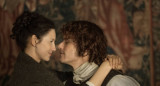 Claire y Jamie, Outlander. Foto Instagram @outlander_starz Todos los libros de Outlander