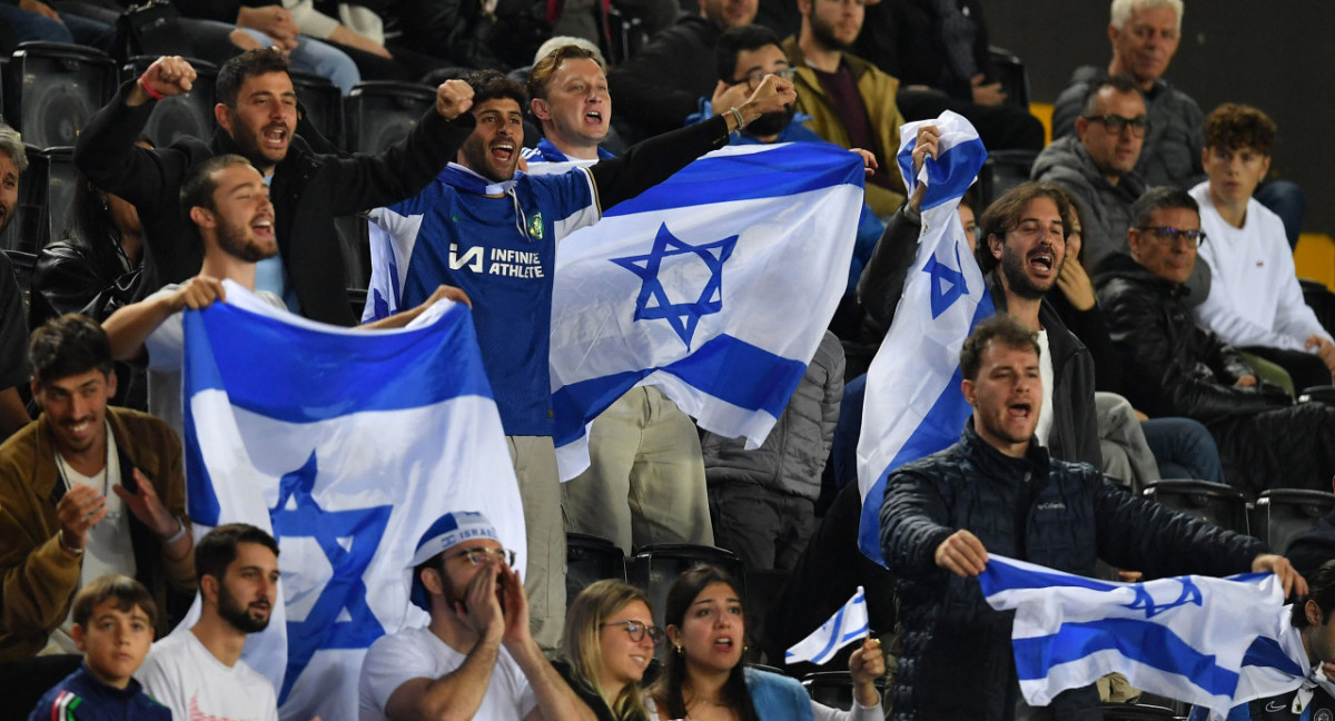 Hinchas de Israel. Foto: Reuters