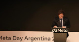 Javier Milei en el Meta Day Argentina. Foto: Presidencia.