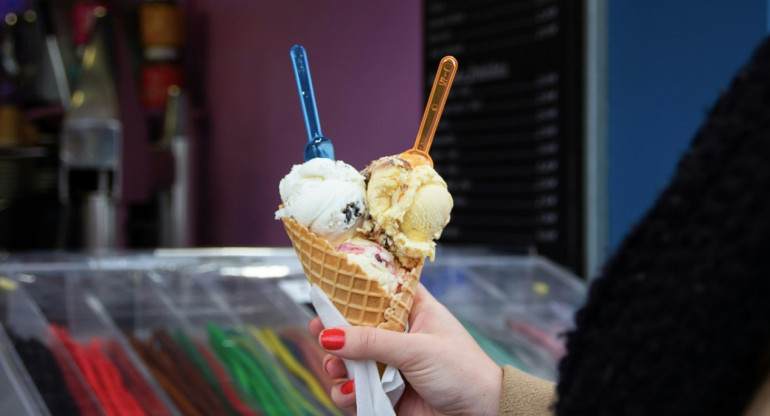 Helado; heladerías. Foto: Unsplash.