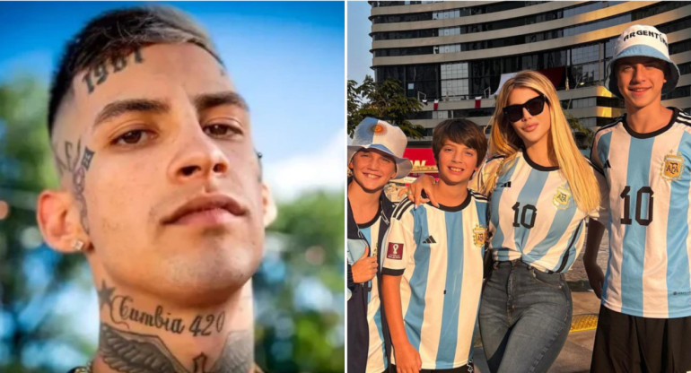 L-Gante habló sobre la relación que mantiene con los hijos varones de Wanda Nara. Foto: Instagram.