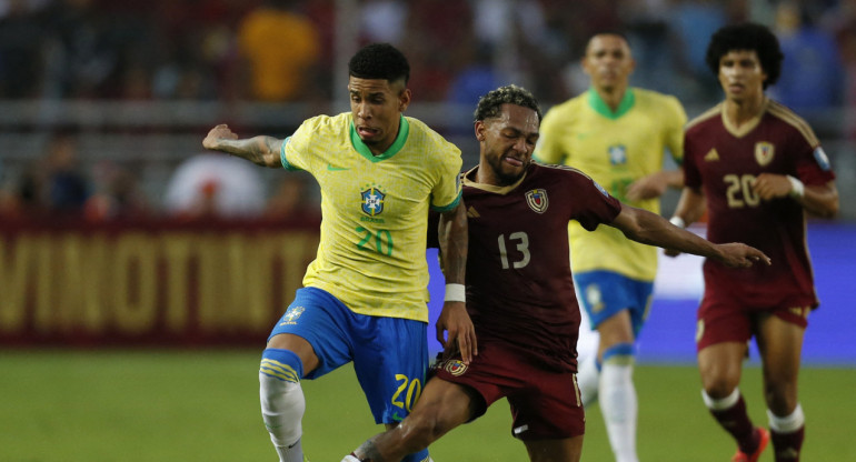 Eliminatorias 2026, Venezuela vs. Brasil. Foto: REUTERS.