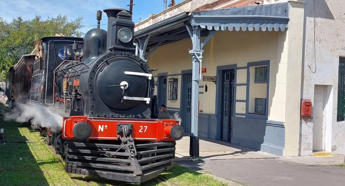 Muestra histórica del Tren Urquiza. Foto. Facebook / Ferroclub Cdp Lynch.