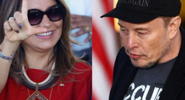 Elon Musk vs. la esposa de Lula Da Silva. Fotos: Reuters