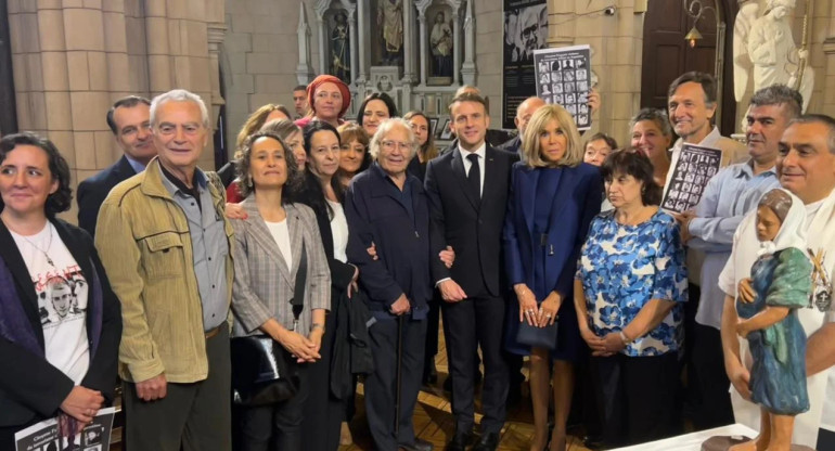 Emmanuel Macron en Argentina. Foto: NA