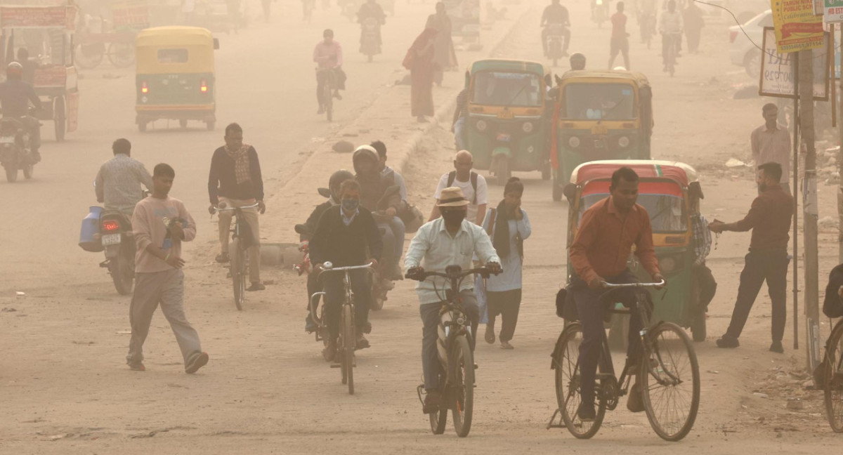 Contaminación en India. Foto: EFE.