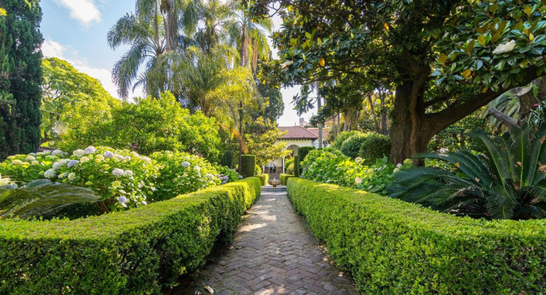 Jardín del Museo Larreta. Foto Instagram @museolarreta