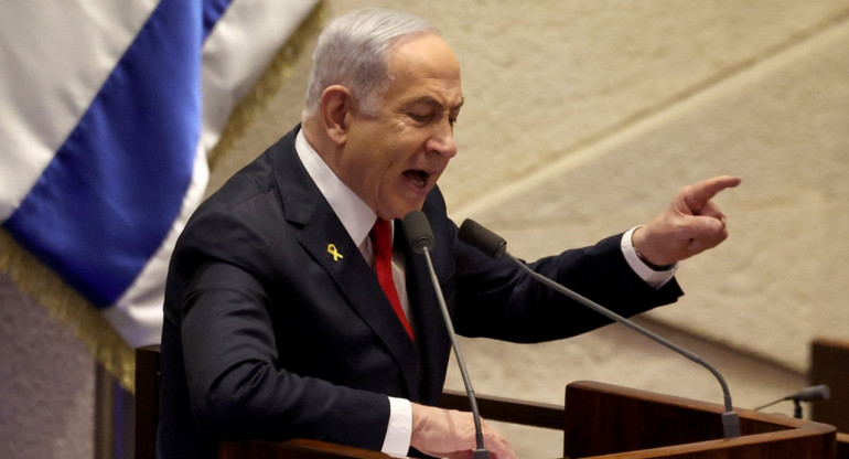 Benjamín Netanyahu, primer ministro de Israel. Foto: Reuters.