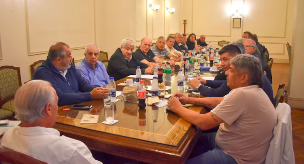 Reunión de la mesa chica de la CGT. Foto: CGT.