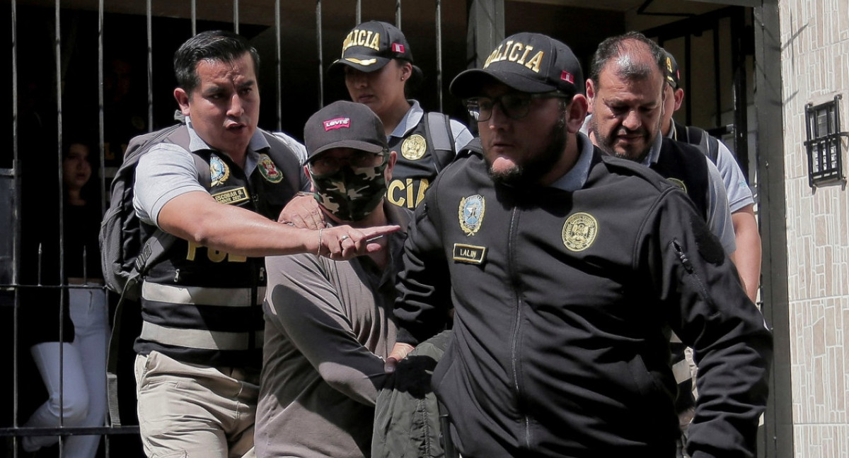 La detención a Nicanor Boluarte en mayo de 2024. Foto: Reuters.