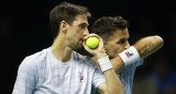 Máximo González y Andrés Molteni en la Copa Davis. Foto: EFE.