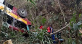 Accidente fatal de un micro en Brasil. Foto: Captura de video.