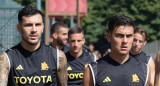 Leandro Paredes y Paulo Dybala en la Roma. Foto: NA.