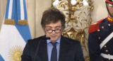 Javier Milei anunció el fin del uso de la Ley de Género por parte de los presos. Foto: captura de video.