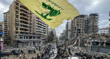 Banderas de Hezbollah en las calles de El Líbano. Foto: EFE.