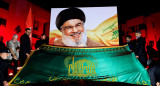 Miles de personas homenajearon a Hasán Nasrallah en el Líbano. Foto: Reuters