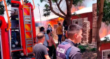 Incendio en Villa María, que dejó el saldo de una niña fallecida.