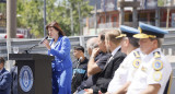 Patricia Bullrich en la inauguración de un edificio para la División Unidad Operativa de la Policía Federal en Ezeiza. Foto: Prensa.