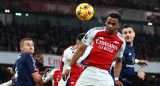 La pelota parada del Arsenal. Foto: Reuters.