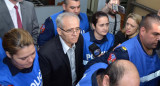 El sacerdote Justo José Ilarraz, ingresa al Tribunal de Paraná. Foto: Infobae