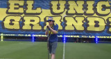 Dillom en el Día del Hincha de Boca.
