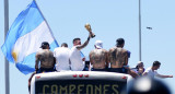 Festejos por Argentina campeón del mundo en Qatar 2022. Foto: REUTERS.