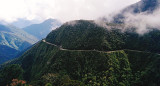 El Camino de los Yungas, más conocido como la ruta de la muerte. Foto: Wikipedia.