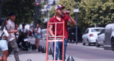 Calor en la Ciudad de Buenos Aires. Foto: EFE.