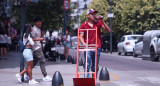 Calor en la Ciudad de Buenos Aires. Foto: EFE.