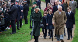 La familia real británica en la finca de Sandringham para navidad. Foto: Reuters.