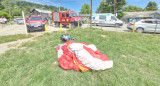 Accidente con un parapente en Bariloche. Foto: X/chechealumine