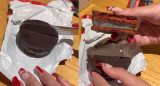 Una influencer dio su opinión sobre el nuevo alfajor de Havanna. Foto captura @angysolopara1d