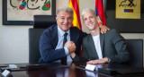 Joan Laporta y Dani Olmo.